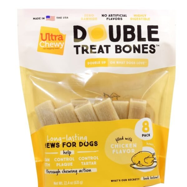Ultra Chewy Chicken Double Treat Bone for Dogs