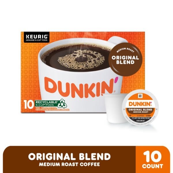 Dunkin' Original Blend Coffee, Medium Roast, Keurig K-Cup Pods
