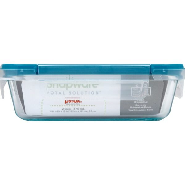 Snapware® Total Solution® Pyrex® Glass Rectangle Container with Lid - Blue / Clear