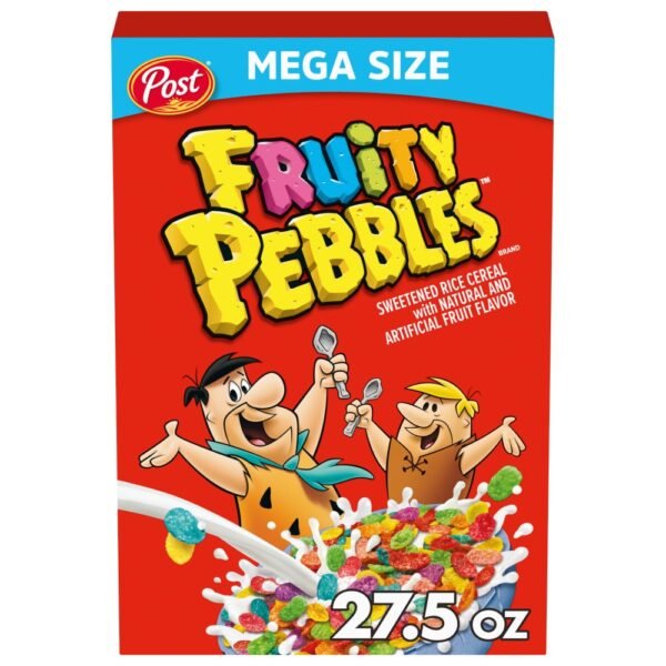 Post Fruity PEBBLES Cereal Fruity Kids Cereal