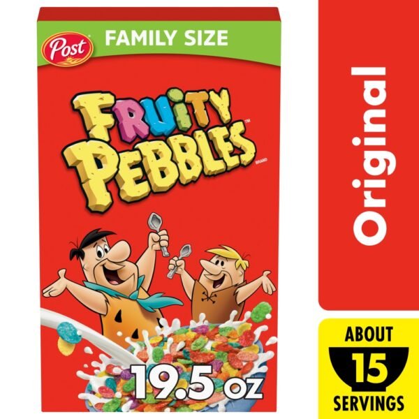 Post Fruity PEBBLES Cereal Fruity Kids Cereal