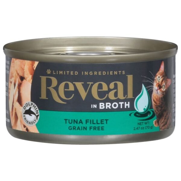 Reveal Grain Free Natural Broth Tuna Fillet Cat Food