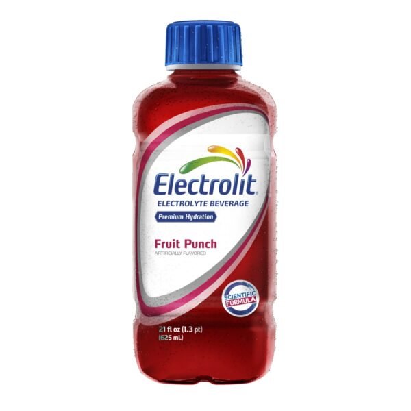 Electrolit Premium Hydration Fruit Punch Sports Drink Bottle