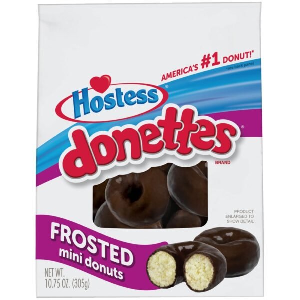 HOSTESS Frosted Mini DONETTES Bag, Chocolate Breakfast Treats