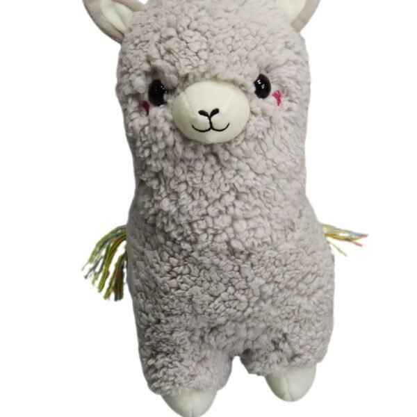 Holiday Home 11.5" Beige Llama Plush