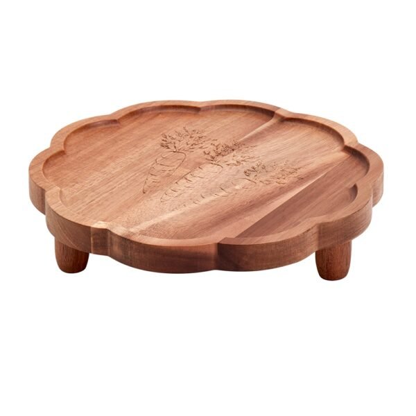 SDS for HD Designs 10 Inch Scalloped Footed Wood Board