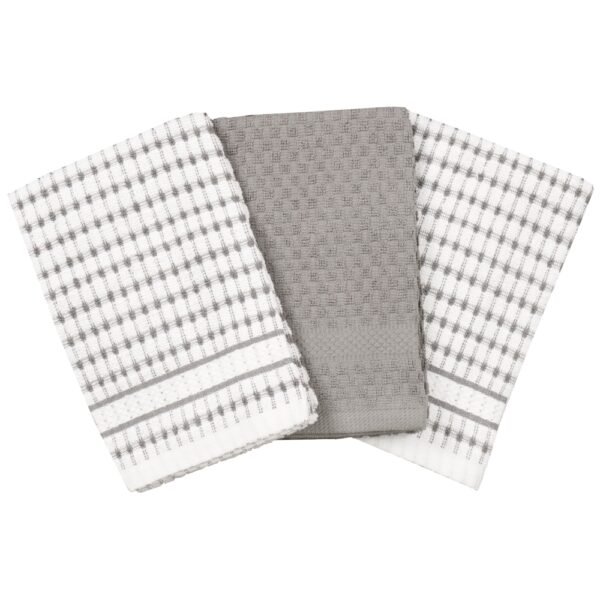 Everyday Living® Popcorn Kitchen Towel - Charcoal