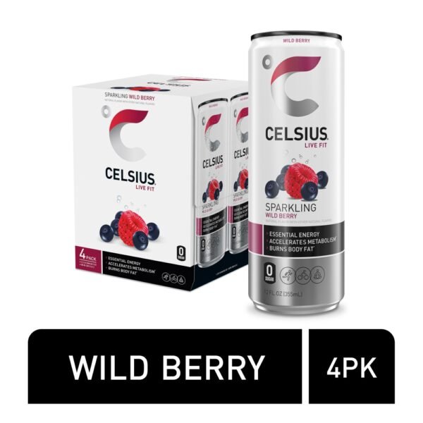 CELSIUS® Sparkling Wild Berry Energy Drink Multipack Cans