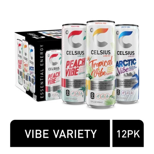 CELSIUS® Vibe Energy Drink Variety Pack Cans