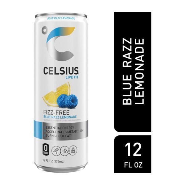CELSIUS® Fizz Free Blue Razz Lemonade Energy Drink Can
