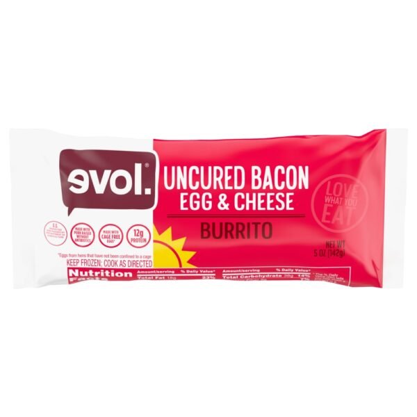 evol® Uncured Bacon Egg & Cheese Frozen Breakfast Burrito