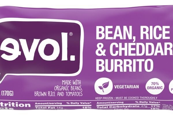 Evol Bean Rice & Cheddar Burrito