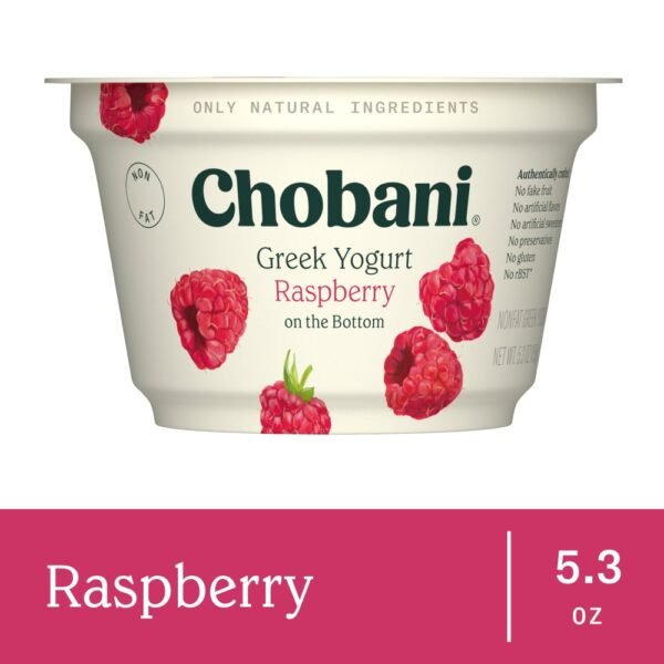 Chobani® Raspberry on the Bottom Nonfat Greek Yogurt Cup