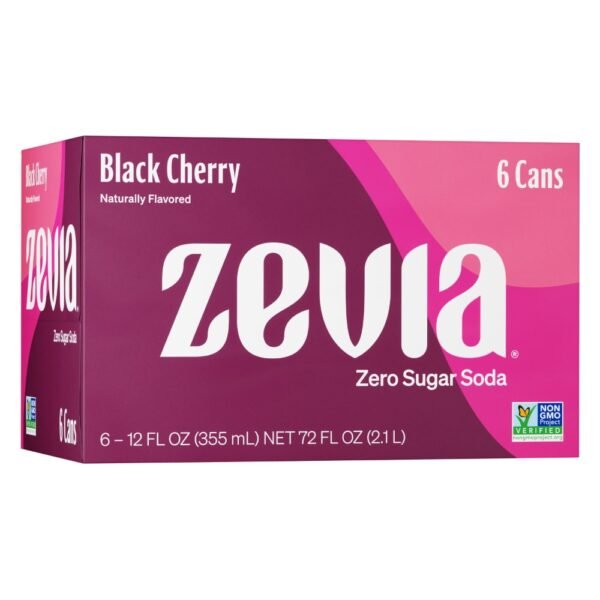 Zevia® Black Cherry Zero Sugar Soda Cans