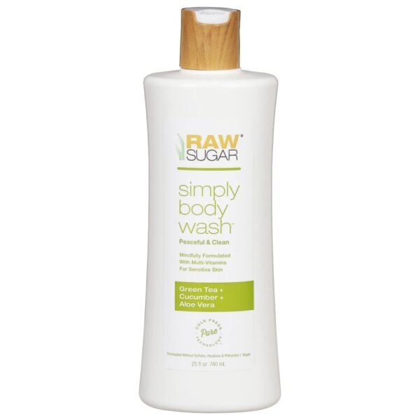 Raw® Sugar Living Green Tea + Cucumber + Aloe Vera Sensitive Skin Simply Body Wash