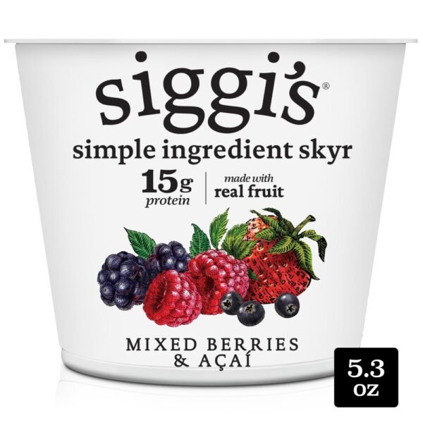 siggi’s Icelandic Skyr Nonfat Yogurt, Mixed Berries & Acai