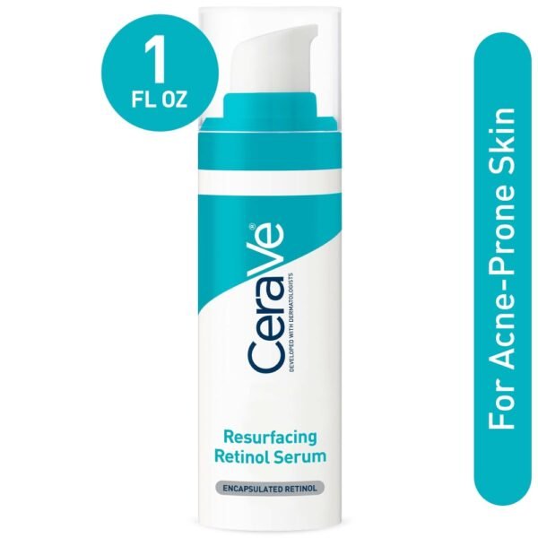 CeraVe Resurfacing Retinol Face Serum for Post-Acne Marks and Skin Texture