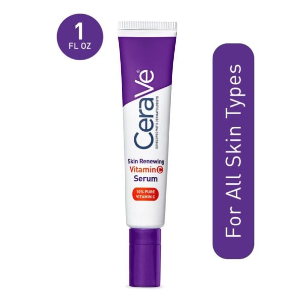 CeraVe Skin Renewing Vitamin C Serum, Skin Brightening Face Serum With 10% Pure Vitamin C