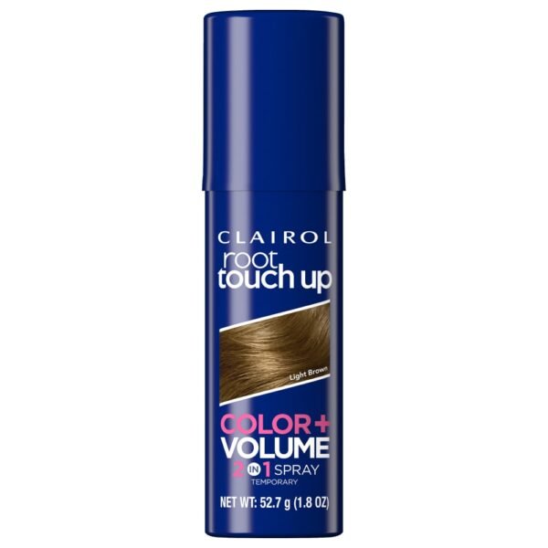 Clairol Color + Volume 2in1 Light Brown Temporary Root Touch Up Spray