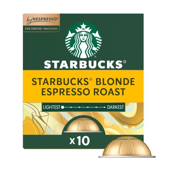 Starbucks By Nespresso Vertuo Line Pods Starbucks Blonde Espresso Roast Coffee 100% Arabica