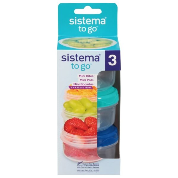 Sistema® Mini Bites To Go Containers